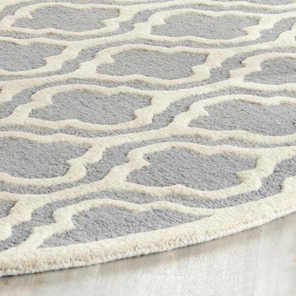 Safavieh Cambridge Square RugSilver & Ivory 6 x 6 ft. - CAM132D-6SQ