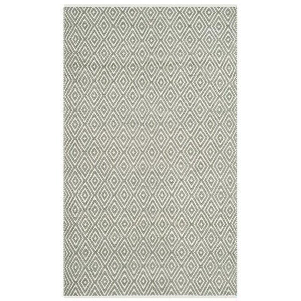 Safavieh 6 x 9 ft. Medium Rectangle Boston Tufted Rug, Grey - BOS682E-6