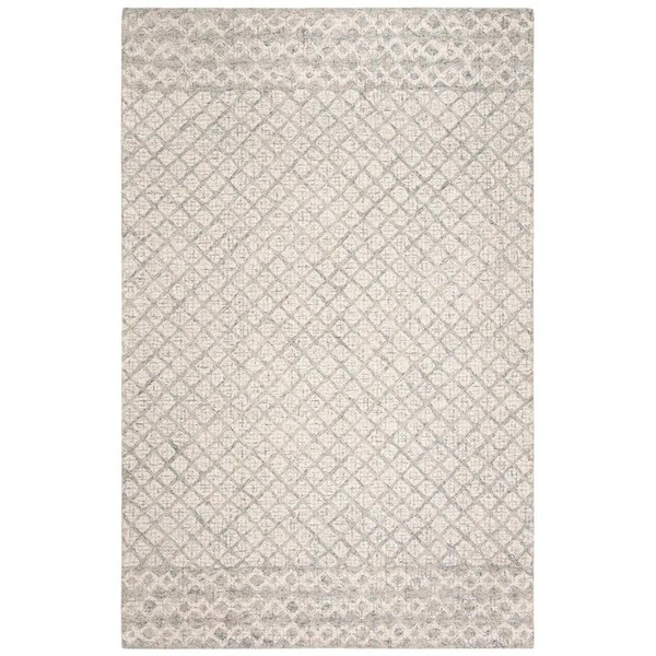 Safavieh 5 ft. x 7 ft.6 in. Abstract Rectanglar Area Rug Ivory & Grey - ABT203F-5