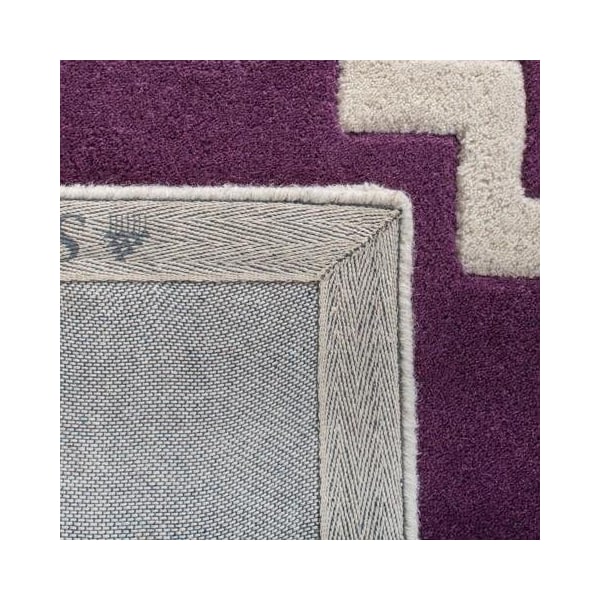 Safavieh Chatham Hand Tufted Runner Rug- Purple - Ivory- 2 ft. 3 in. x 11 ft. - CHT730F-211