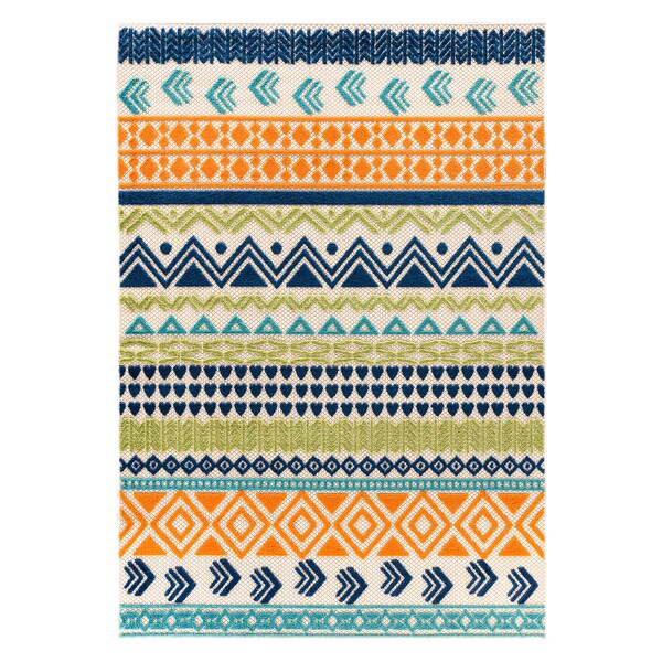 World Rug Gallery Palm Floral Leaves Indoor/Outdoor Area Rug 7'10''x10' Gray Area Rug - 5557MULTI8X10