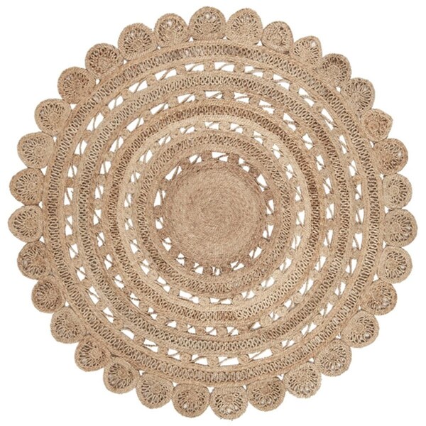 Safavieh Natural Fiber 6 ft. Round Area Rug Natural - NF805B-6R
