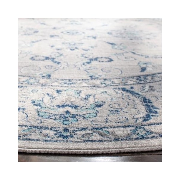 Safavieh 11 x 15 ft. Brentwood Traditional Rectangle RugLight Grey & Blue - BNT854G-1115