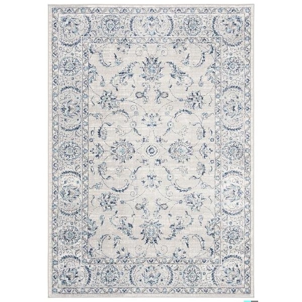 Safavieh 11 x 15 ft. Brentwood Traditional Rectangle RugLight Grey & Blue - BNT854G-1115