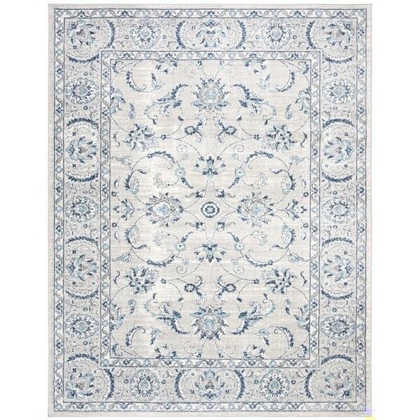 Safavieh 11 x 15 ft. Brentwood Traditional Rectangle RugLight Grey & Blue - BNT854G-1115
