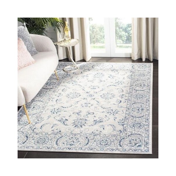 Safavieh 11 x 15 ft. Brentwood Traditional Rectangle RugLight Grey & Blue - BNT854G-1115