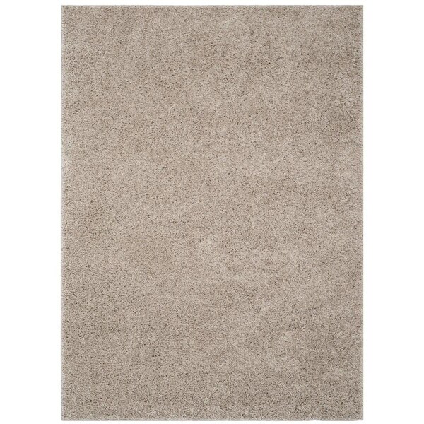 Safavieh New York Shag Power Loomed Rectangle Rug, Light Grey - 5 ft.-1 in. x 7 ft.-6 in. - SG166F-5