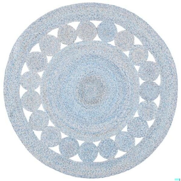 Safavieh 4 x 4 ft. Cape Cod Round Area Rug, Blue - CAP225M-4R