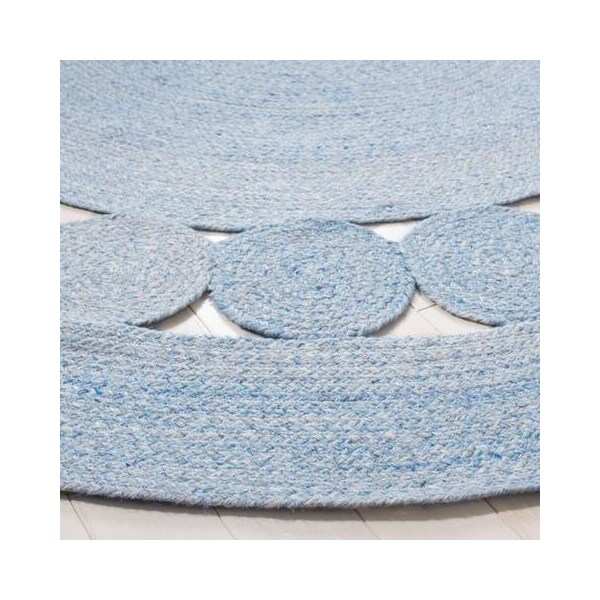 Safavieh 4 x 4 ft. Cape Cod Round Area Rug, Blue - CAP225M-4R