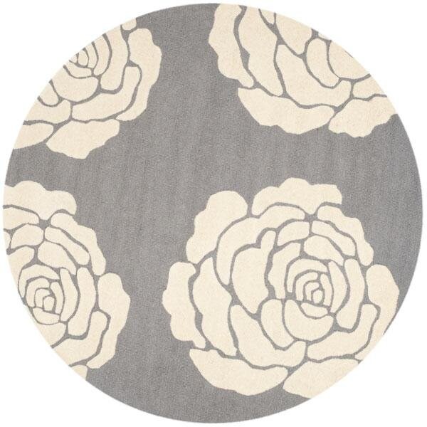 Safavieh 2 ft.-6 in. x 8 ft. Cambridge Hand Tufted Runner RugDark Grey & Ivory - CAM782D-28