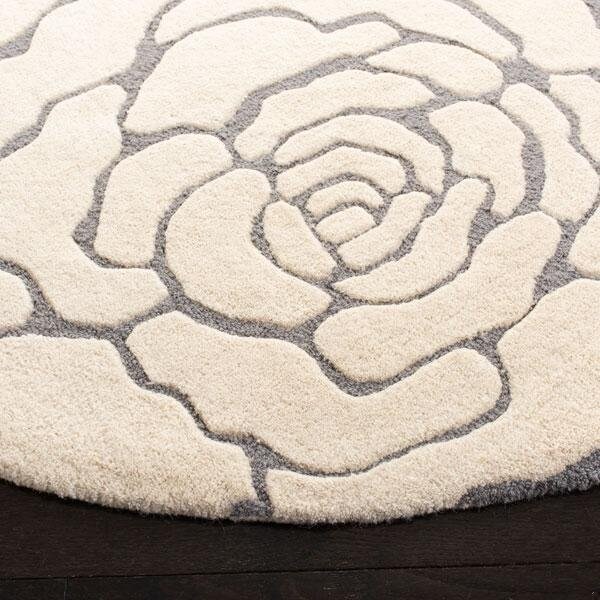Safavieh 2 ft.-6 in. x 8 ft. Cambridge Hand Tufted Runner RugDark Grey & Ivory - CAM782D-28