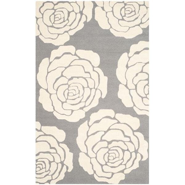 Safavieh 2 ft.-6 in. x 8 ft. Cambridge Hand Tufted Runner RugDark Grey & Ivory - CAM782D-28