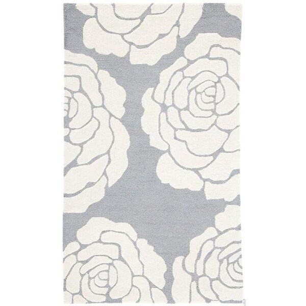 Safavieh 2 ft.-6 in. x 8 ft. Cambridge Hand Tufted Runner RugDark Grey & Ivory - CAM782D-28