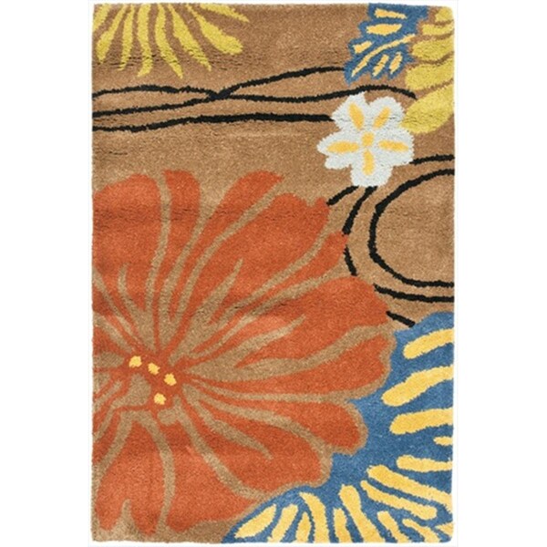 Safavieh 2 ft. 6 x 10 ft. Runner Contemporary Soho Brown and Multi Color Hand Tufted Rug - SOH738A-210