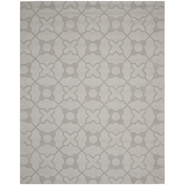 Safavieh Impressions Hand Loomed Rectangle RugSilver 7 ft.-6 in. x 9 ft.-6 in. - IM820A-8