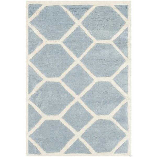 Safavieh Chatham Hand Tufted Rectangle RugBlue & Ivory 5 x 8 ft. - CHT755B-5