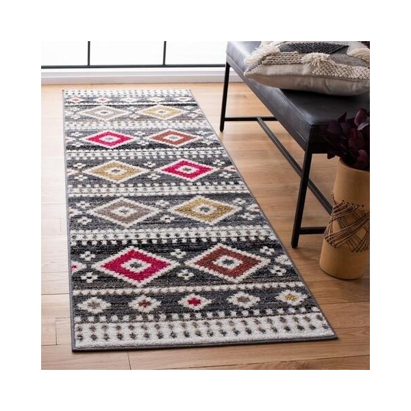 Safavieh Adirondack Rectangular Global Area RugGrey & Ivory 3 x 5 ft. - ADR276G-3