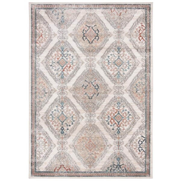 Safavieh 5 ft. 1 in. x 7 ft. 6 in. Oregon 800 Rectangle Power Loomed RugGrey & Ivory - ORE885F-5