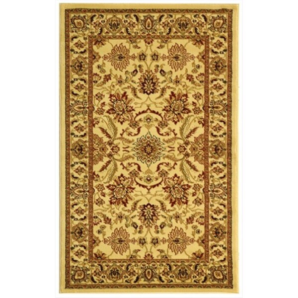 Safavieh 2 ft. 3 in. x 12 ft. Runner Lyndhurst Creme and Creme Traditional Rug - LNH216A-212