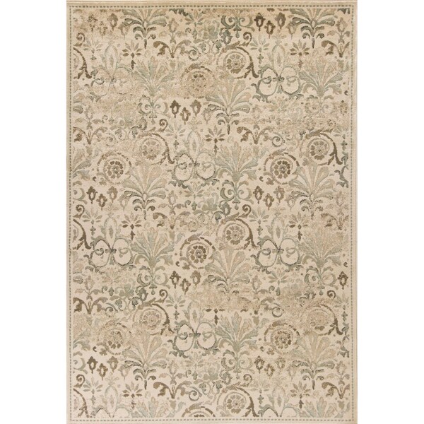 Homeroots 3 ft. 3 in. x 4 ft. 11 in. Polypropylene Ivory Area Rug - 353476