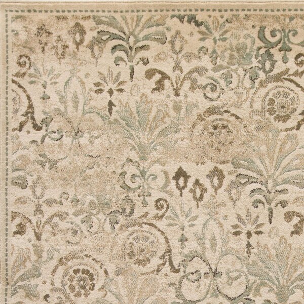 Homeroots 3 ft. 3 in. x 4 ft. 11 in. Polypropylene Ivory Area Rug - 353476