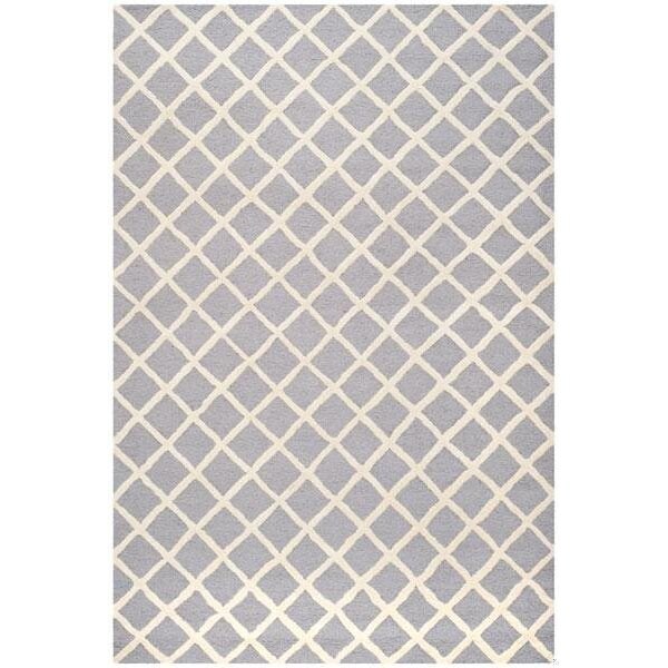 Safavieh Cambridge Hand Tufted Round Rug- Silver - Ivory- 4 x 4 ft. - CAM135D-4R