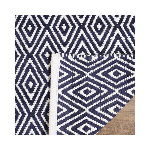 Safavieh 4 x 4 ft. Square Boston Tufted Rug, Navy - BOS682D-4SQ