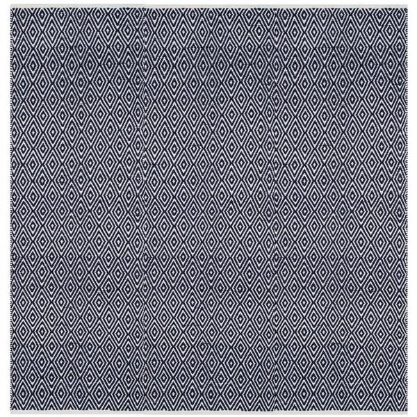 Safavieh 4 x 4 ft. Square Boston Tufted Rug, Navy - BOS682D-4SQ