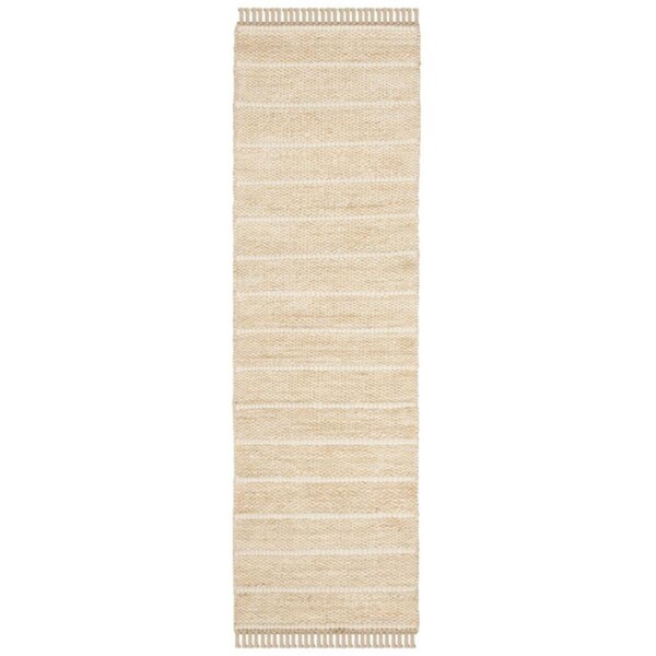 Safavieh 2 ft.-3 in. x 8 ft. Runner Natural Fiber Hand Woven Rug, Ivory - NF550B-28