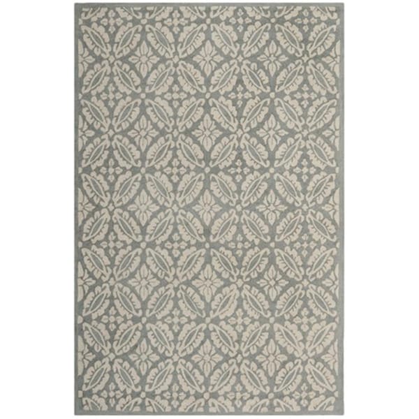 Safavieh Chelsea Hand Hooked Small Rectangle Rug- Blue- 3 ft. 9 in. x 5 ft. 9 in. - HK723A-4