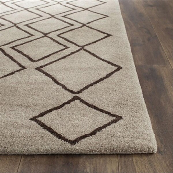 Safavieh Soho Hand Tufted Runner Rug- Light Grey - Dark Grey- 2 ft. 6 in. x 8 ft. - SOH340B-28