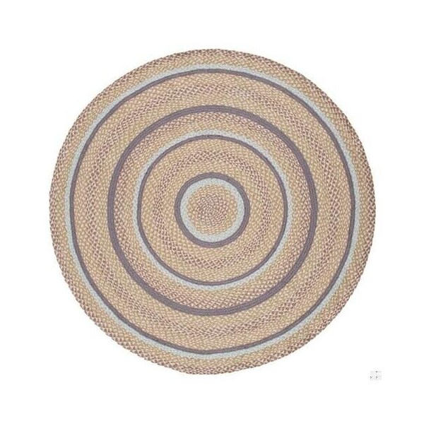 Safavieh 4 x 4 ft. Cape Cod Round Area Rug, Blue & Olive - CAP241X-4R