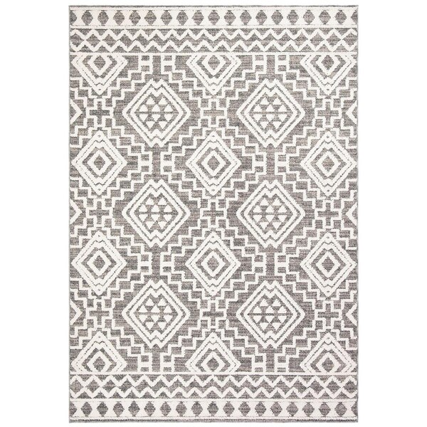 Safavieh 2 ft.2 in. x 8 ft. Runner Global 800 Rug Grey & Ivory - GLB878F-28