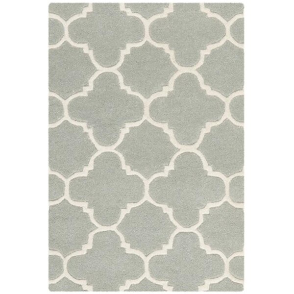 Safavieh Chatham Hand Tufted Rectangle Rug- Grey - Ivory- 3 x 5 ft. - CHT717E-3