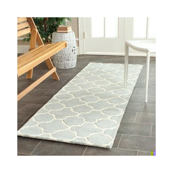 Safavieh Chatham Hand Tufted Rectangle Rug- Grey - Ivory- 3 x 5 ft. - CHT717E-3