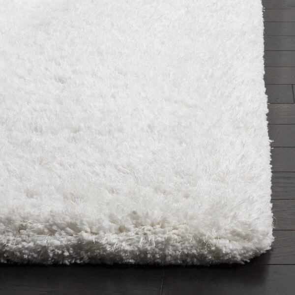 Safavieh 3 x 5 ft. Express Shag Hand Tufted Small Rectangle Area Rug, Ivory - SGE620A-3