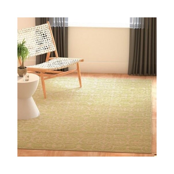 Safavieh Cambridge Hand Tufted Accent Rug- Light Green - Ivory- 2 x 3 ft. - CAM133B-2