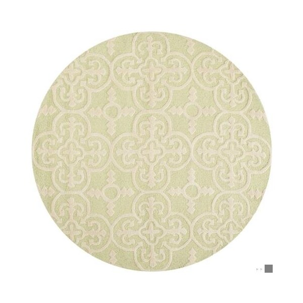 Safavieh Cambridge Hand Tufted Accent Rug- Light Green - Ivory- 2 x 3 ft. - CAM133B-2