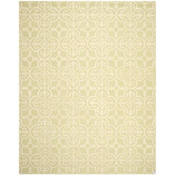 Safavieh Cambridge Hand Tufted Accent Rug- Light Green - Ivory- 2 x 3 ft. - CAM133B-2