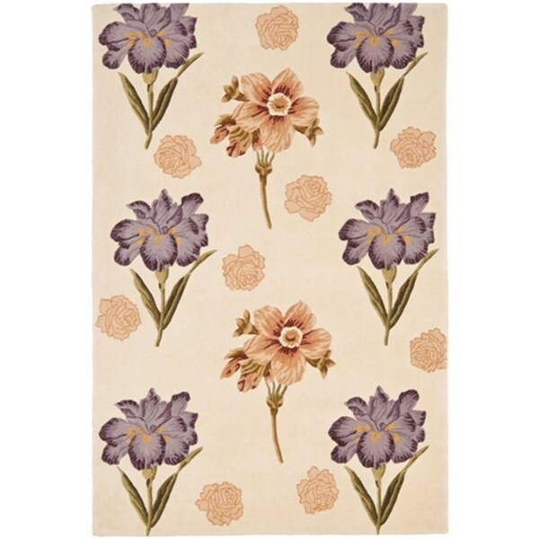 Safavieh Mandarin 4 ft. x 6 ft. Hand Tufted Small Rectangle Rug - Ivory - MD405A-4