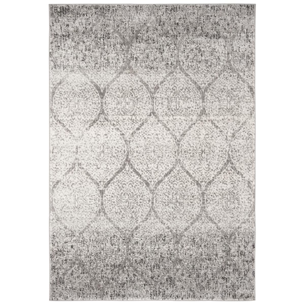 Safavieh 5 ft. 1 in. x 7 ft. 6 in. Madison Rectangle Power-Loomed Rug Gray & Ivory - MAD604F-5