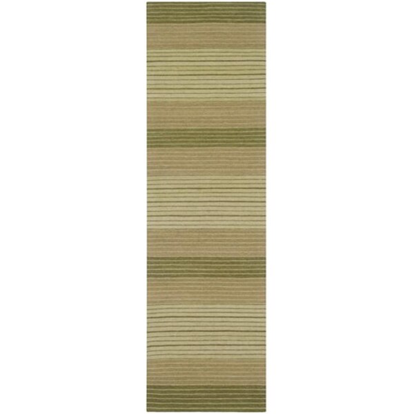 Safavieh Marbella Hand Woven Runner Rug- Green- 2 ft. 3 in. x 8 ft. - MRB283A-28