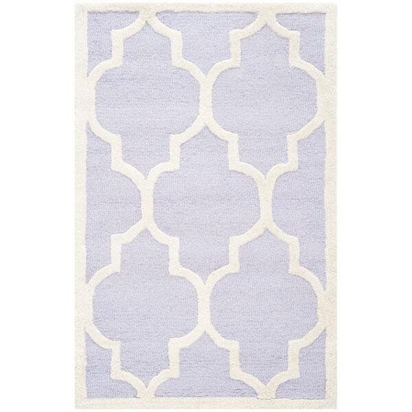 Safavieh Cambridge Hand Tufted Runner Rug, Lavander and Ivory - 2 ft.-6 in. x 8 ft. - CAM134C-28