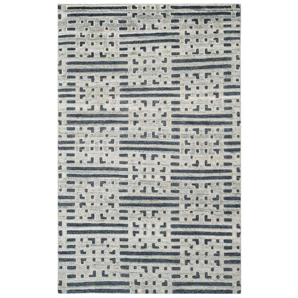 Safavieh Paseo Hand Knotted Rectangle RugBlue & Grey 8 x 10 ft. - PSO144M-8