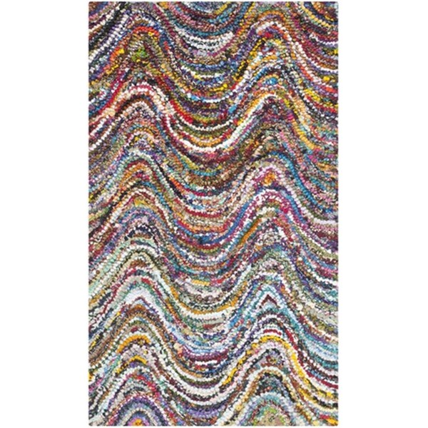 Safavieh Nantucket Hand Tufted Rectangle Rug- Multi- 4 x 6 ft. - NAN511A-4