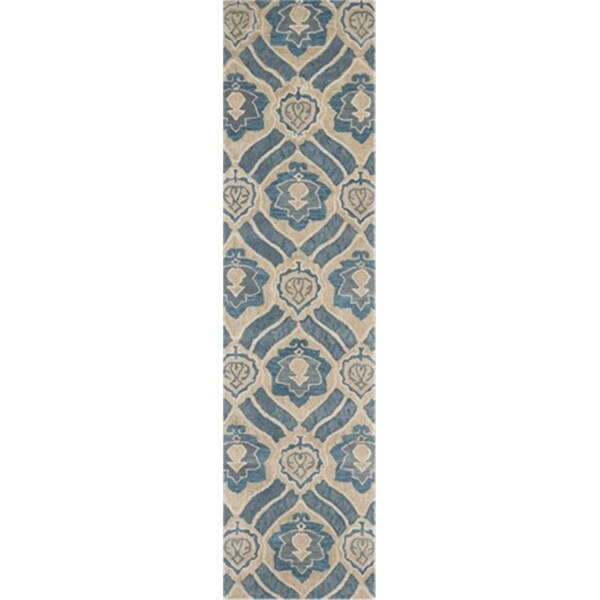 Safavieh 2 ft. 3 in. x 9 ft. Runner Contemporary Wyndham Blue and Grey Hand Tufted Rug - WYD616A-29