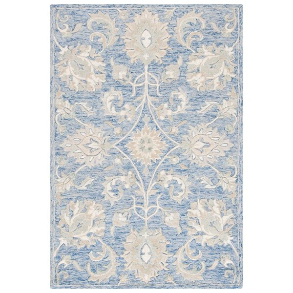 Safavieh 4 x 6 ft. Rectanglar Glamour Hand Tufted Rug Blue & Beige - GLM624M-4