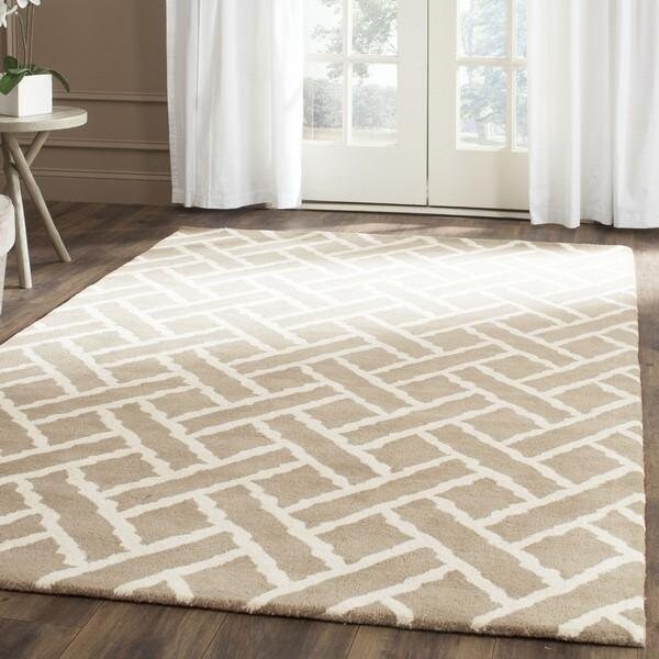 Safavieh Chatham Hand Tufted Runner Rug, Beige and Ivory - 2 ft.-3 in. x 7 ft. - CHT757H-27