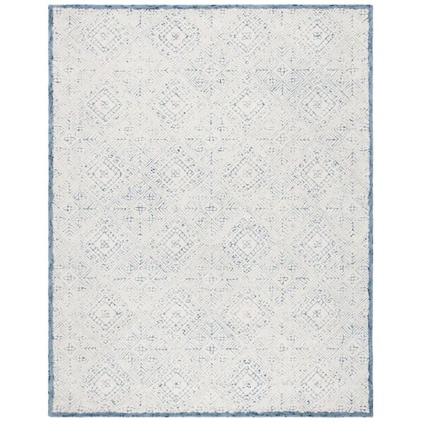 Safavieh 6 x 6 ft. Square Glamour Hand Tufted Rug Blue & Ivory - GLM660M-6SQ