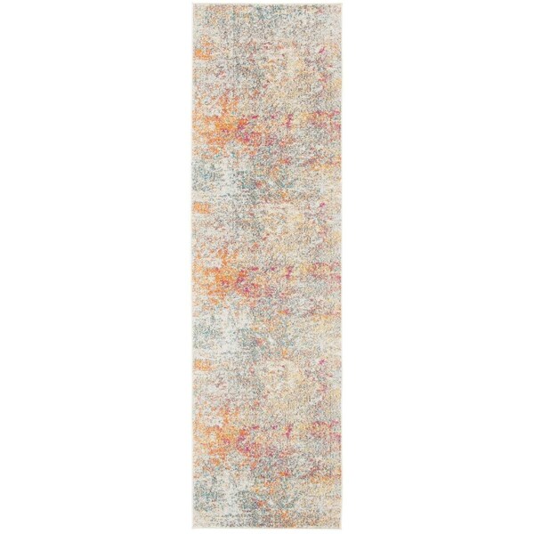 Safavieh 2 ft. 2 in. x 8 ft. Madison 400 RugGrey & Turquoise - MAD460G-28